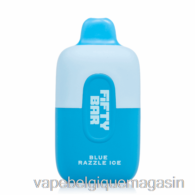 Vape Juice Cinquante Bar 6500 Glace Bleue Jetable